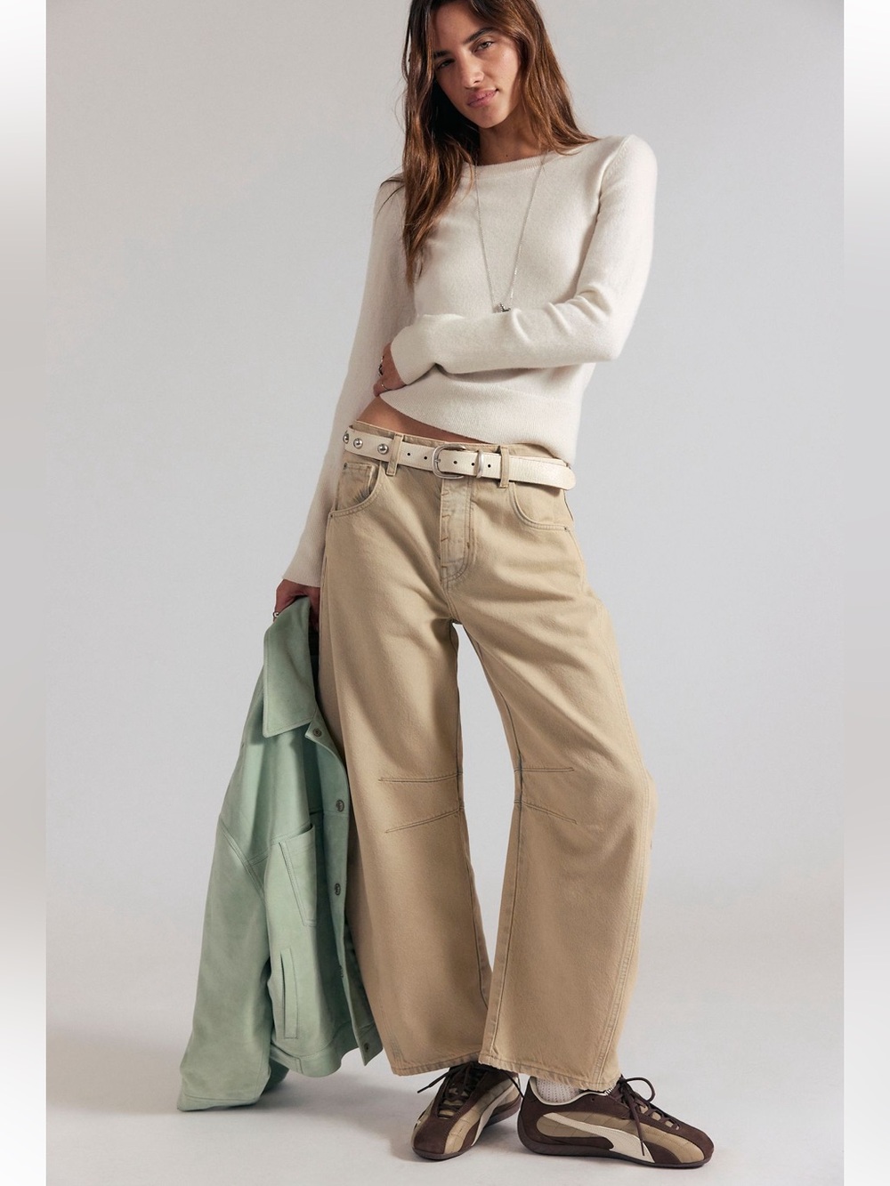 Free People We The Free Good Luck Mid-Rise Barrel Jeans